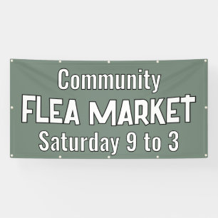 Banner für den kundenspezifischen Flohmarkt