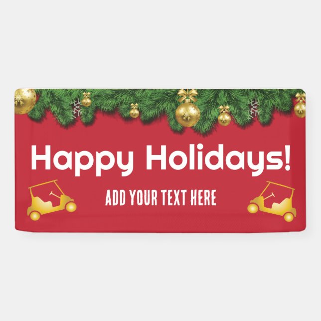 Banner für den Weihnachtgolfwagen (Horizontal)