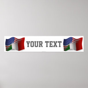 Banner für die italienische/amerikanische Wave-Fla Poster