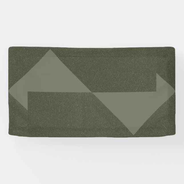 Banner für geometrische Moosgrüne Pfeile (Horizontal)