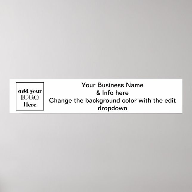 Banner für Geschäftspapiere für Messen oder Kunsth Poster (Vorne)