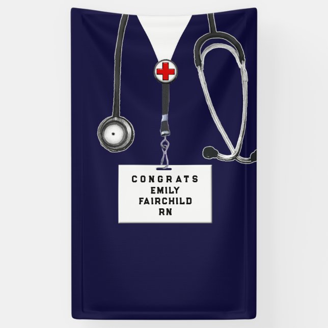 Banner für Glückwunsch der Krankenpflegepartei (Vertikal)