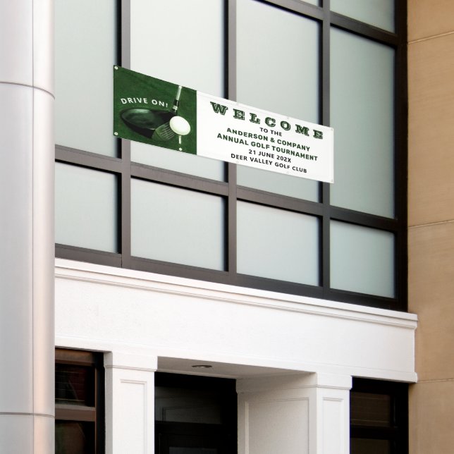Banner für Golf Turniere (Äußeres Gebäude)