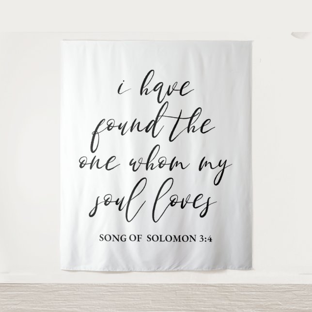 Banner für Hochzeitstag Wandteppich (Vorderseite)