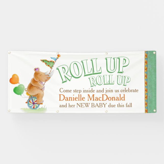 Banner für individuelle Babydusche (Horizontal)