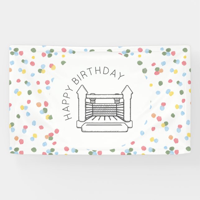 Banner für klassische Wasserfarbendots (Horizontal)