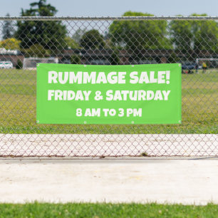 Banner für kundenspezifische Rummage