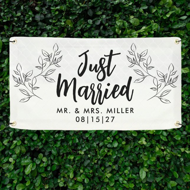 Banner für Leafy Border Just Married Car (Von Creator hochgeladen)