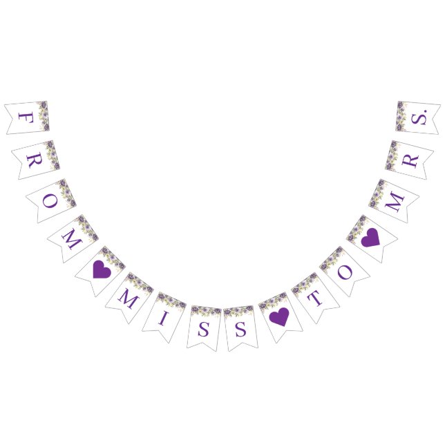 Banner für lila Brautparty (Alle)