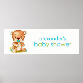 Banner für niedliche Babybärchen Poster