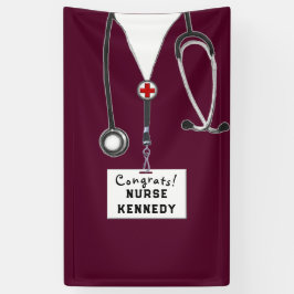 Banner für Nurse Abschluss Glückwunschs