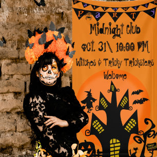 Banner für Spuk Halloween-Party