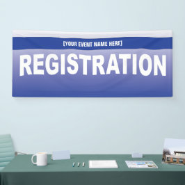 Banner für Veranstaltung oder Konferenzregistrieru