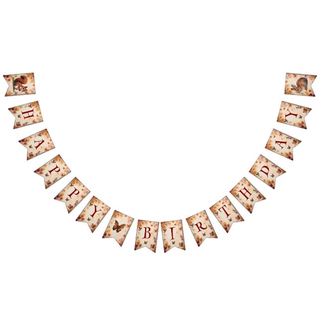 Banner für verzauberte Herbst-Waldtiere (Alle)