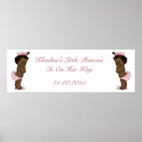 Banner für Vintage Ethnic Princess Baby-Dusche