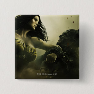 Banner: Grundy, Wonder Woman, Batman Button