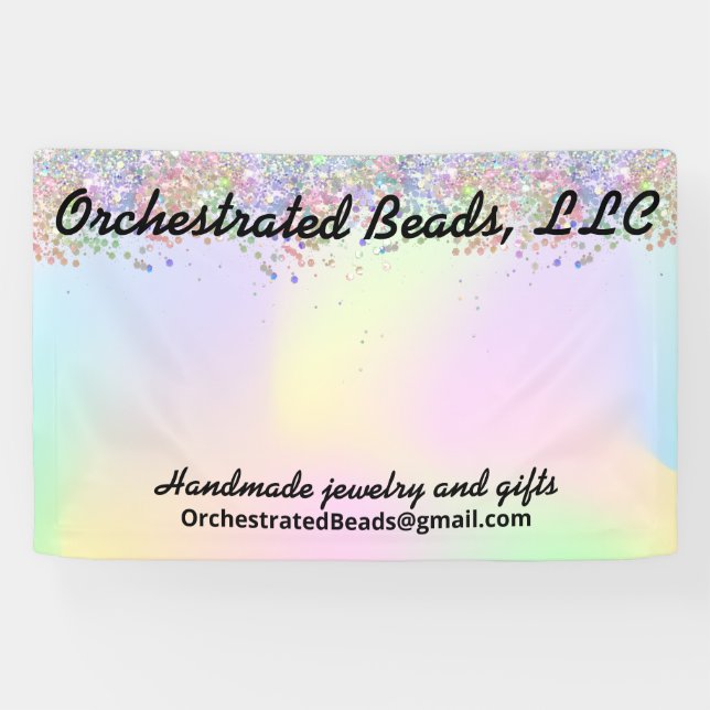 Banner Holographic Glitzer (Horizontal)