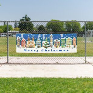 Banner im Freien - Frohe Weihnachtsbanner
