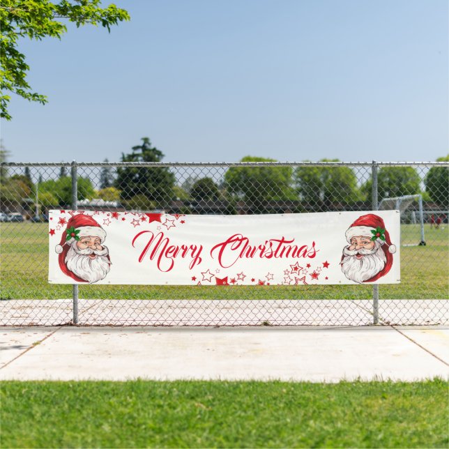 Banner im Freien - Frohe Weihnachtsbanner (Insitu)