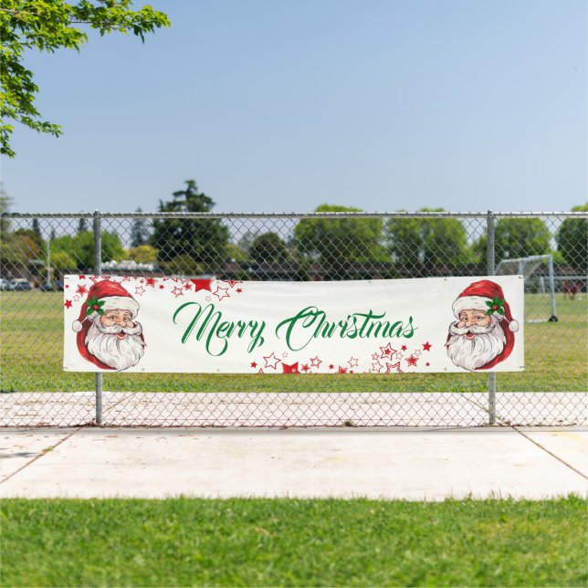 Banner im Freien - Frohe Weihnachtsbanner (Insitu)