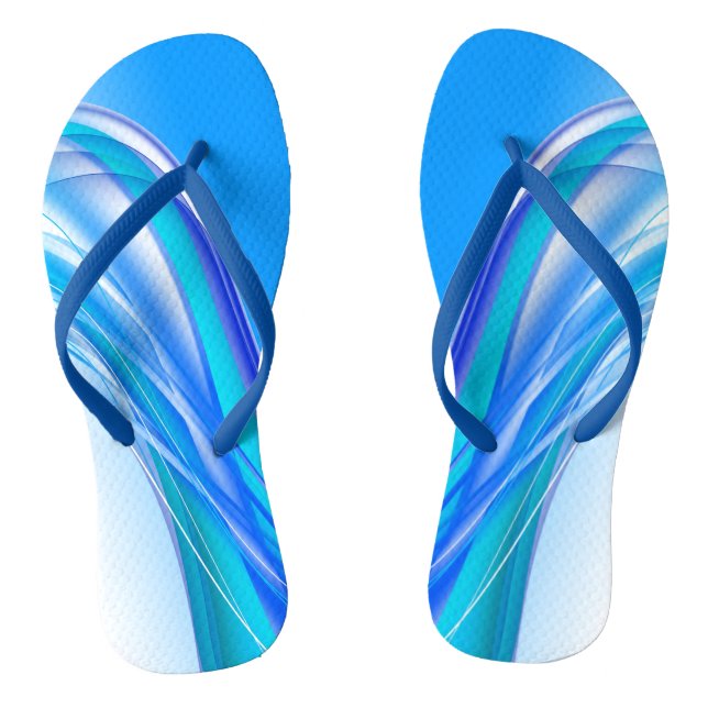 Banner mit abstraktem blauen Hintergrund Flip Flops (Fußbett)