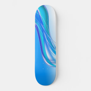 Banner mit abstraktem blauen Hintergrund Skateboard