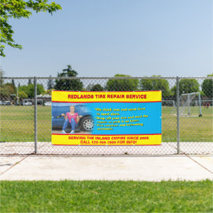Banner mit detailliertem Text für individuelle Rei