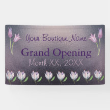 Banner mit Grommets Outdoor Tulip Boutique