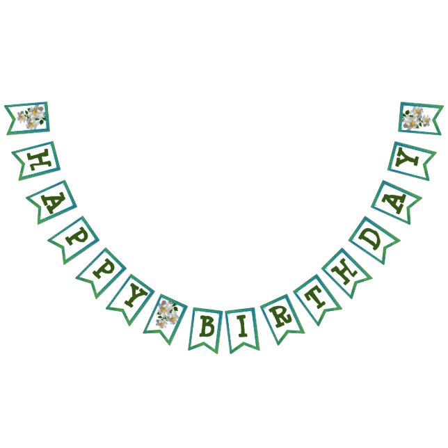 Banner mit weißer Blume (Alle)