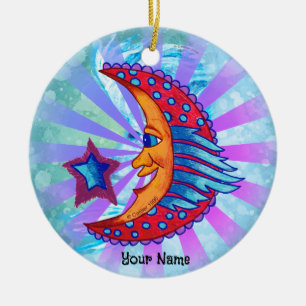 Banner Moon Keramik Ornament