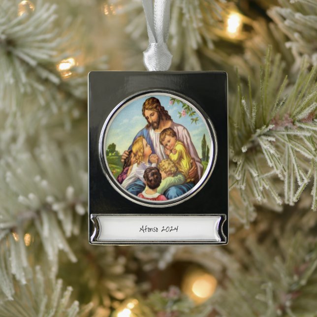Banner Ornament Jesus (Baum)