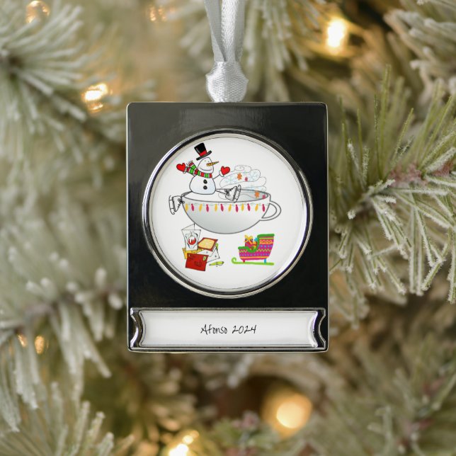 Banner Ornament Snowman (Baum)