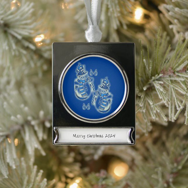 Banner Ornament Snowman (Baum)