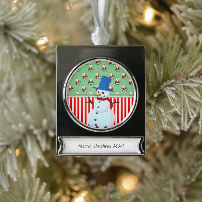 Banner Ornament Snowman (Baum)