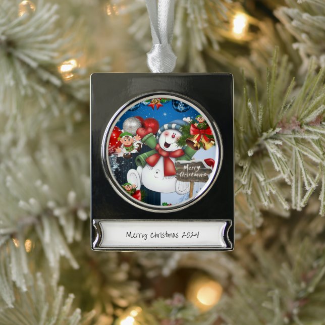 Banner Ornament Snowman (Baum)