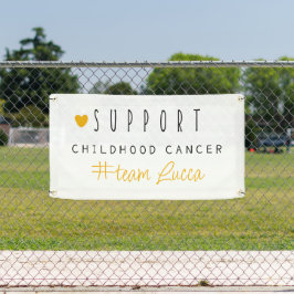 Banner Outdoor Sign für Krebs im Kindesalter indiv