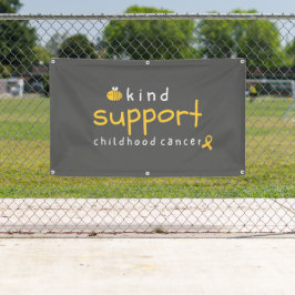 Banner Outdoor Sign zur Unterstützung von Krebs be