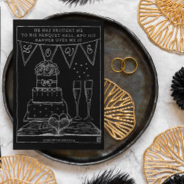 Banner Over Me ist Liebe Inspiration Postkarte