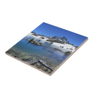 Banner Peak and a Mountain Lake - Sierra Nevada Fliese