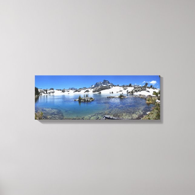 Banner Peak and a Mountain Lake - Sierra Nevada Leinwanddruck (Vorderseite)