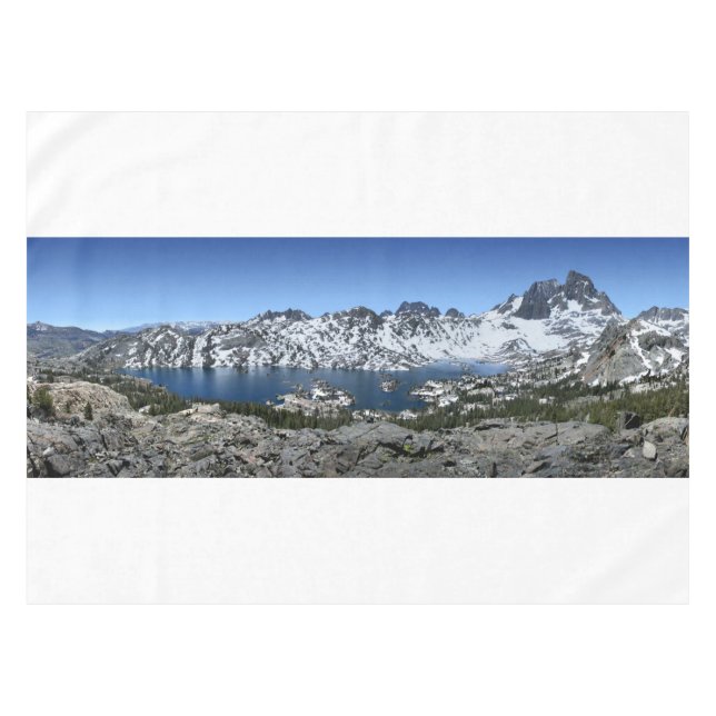 Banner Peak over Garnet Lake - Sierra Nevada Tischdecke (Vorderseite (Horizontal))