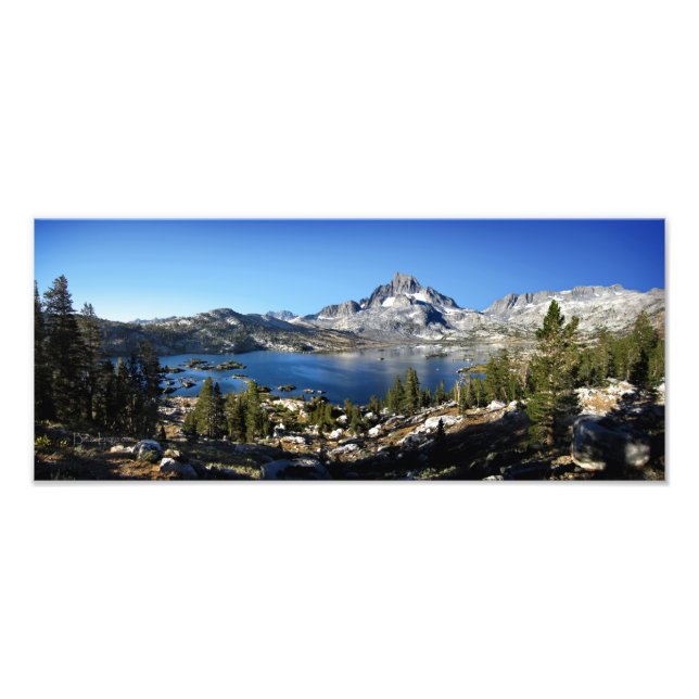 Banner Peak Tausend Insel John Muir Lago Trail Fotodruck (Vorne)