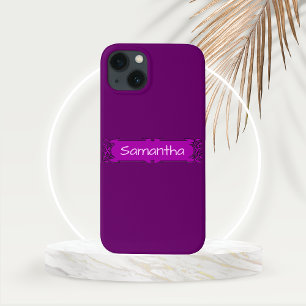 Banner personalisiert Lila Center Case-Mate iPhone Hülle