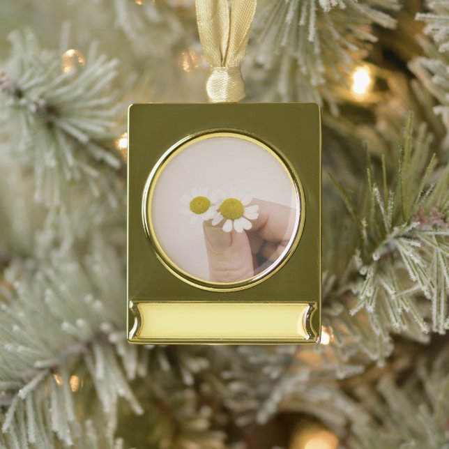 Banner-Schmuck Banner-Ornament Gold (Baum)
