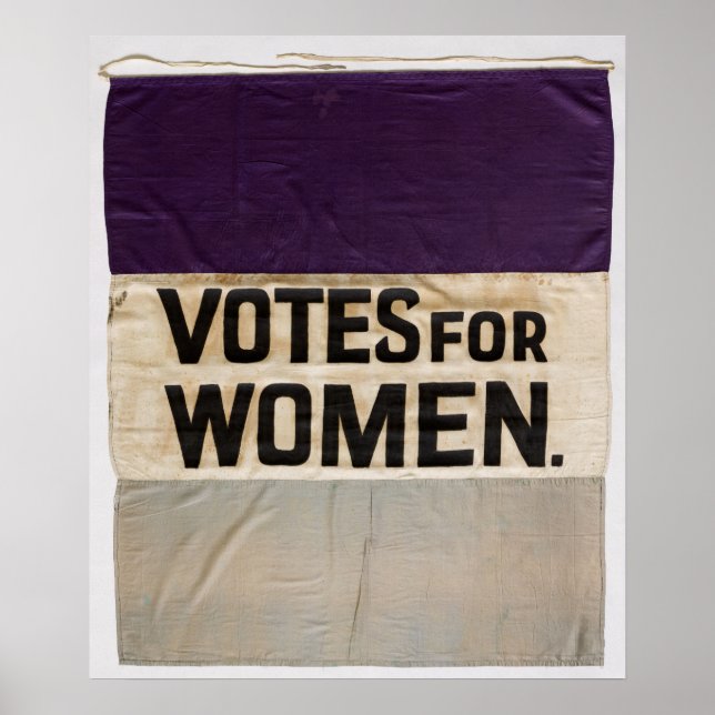 Banner "STIMMEN FÜR FRAUEN" Suffragette 1910-1920 Poster (Vorne)