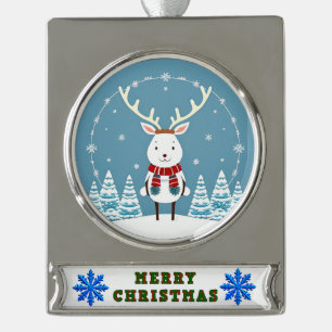 Banner-Verzierung Banner-Ornament Silber