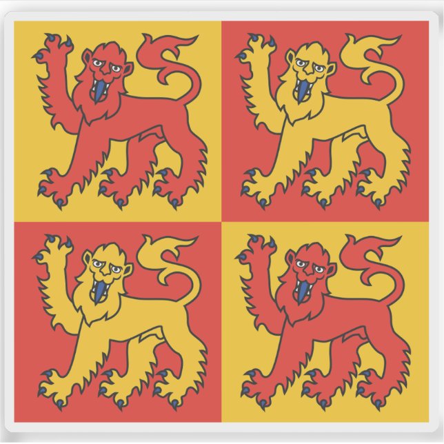 Banner von Llywelyn (Platz) Aufkleber (Vorderseite)