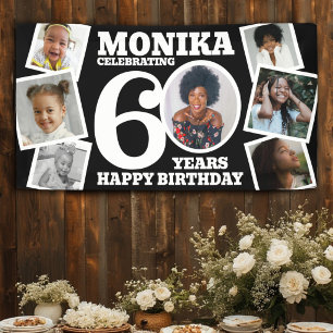 Banner zum 60. Geburtstag mit individuellem Foto i