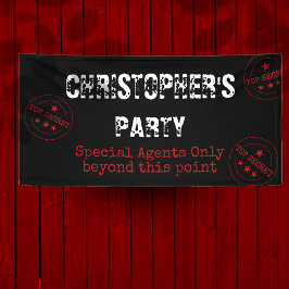 Banner zum Agent Top Secret Party