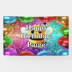 Banner zum Geburtstag von Personalisierten Charakt